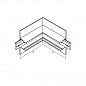 ARTinMG1538 Соединитель Г-образный (стена/потолок) для встраиваемого магнитного шинопровода ART-inMAG15   -  Магнитный шинопровод и комплектующие 